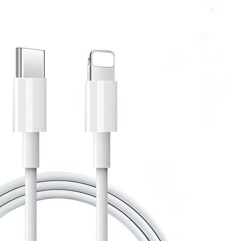 PD Fast Charging C-Lightning Data Cable – Durable, High-Speed Power & Sync Cord for Apple Devices-iPhone Charging Cable-Mobile Cords-Color:White-style:1.5m-Dropshipman