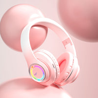Gradient Color Wireless Bluetooth Earphones with Headband – Stylish, Comfortable, High-Quality Sound