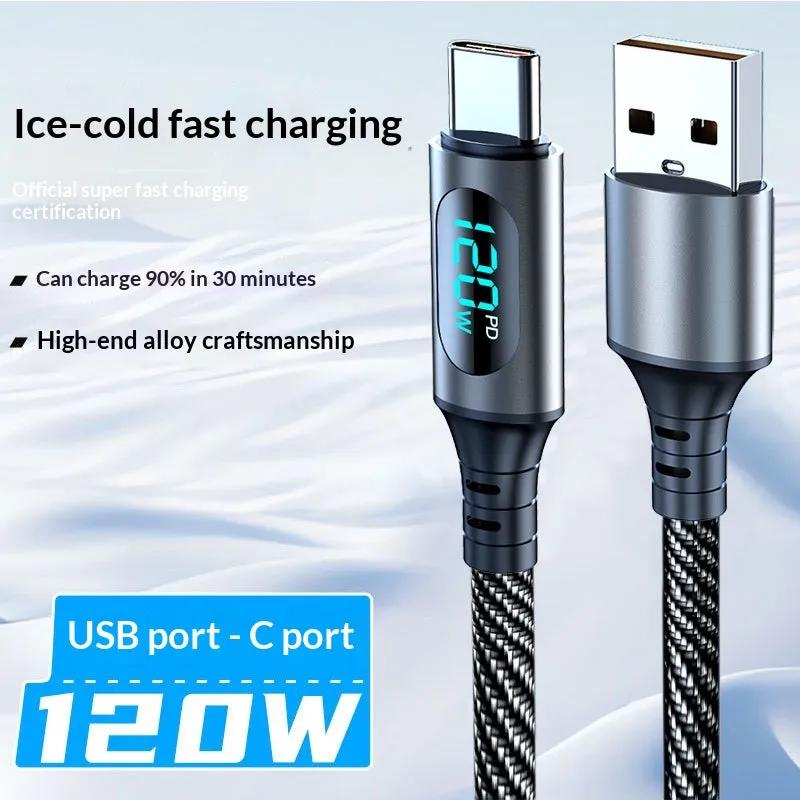 PD Smart 3-in-1 Super-Fast Charging & Data Cable with Digital Display-iPhone to Type Charging Date Cable-Mobile Cords-Dropshipman