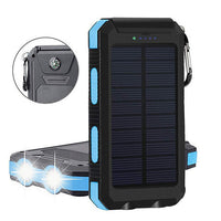 Solar Power Bank 10,000mAh Portable Outdoor External Mobile Charger – High-Capacity Portable Battery Pack for Smartphones, Tablets, and Devices