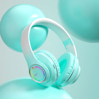 Gradient Color Wireless Bluetooth Earphones with Headband – Stylish, Comfortable, High-Quality Sound