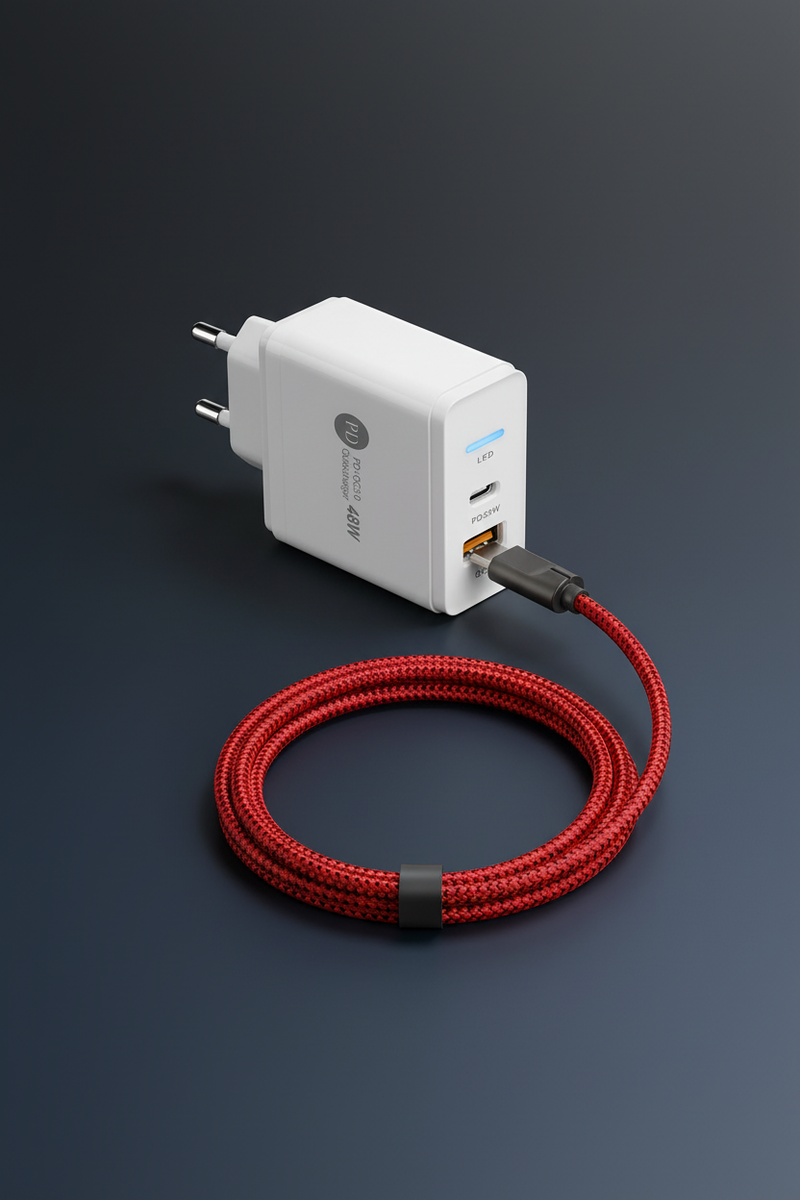 Executive High-Speed Travel Kit - 3M Cable + Dual Port Charger